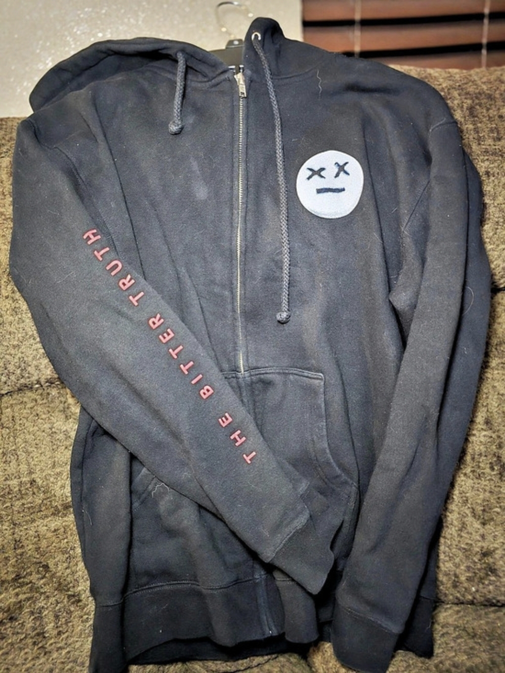 Evanesence Tour Graphic Zip Hoodie Black Size Medium